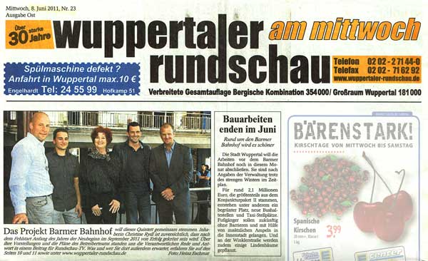 Wuppertaler Rundschau, 8.6.2011