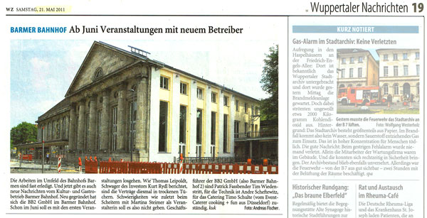 Wuppertaler Zeitung, 21.5.2011